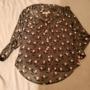 Loft XS petite button down blouse